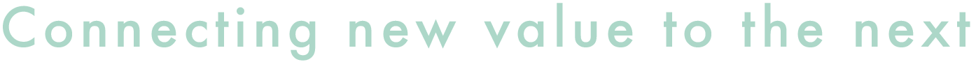 Connecting new value to the next